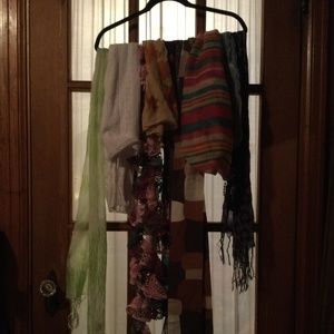 Lot of scarves
